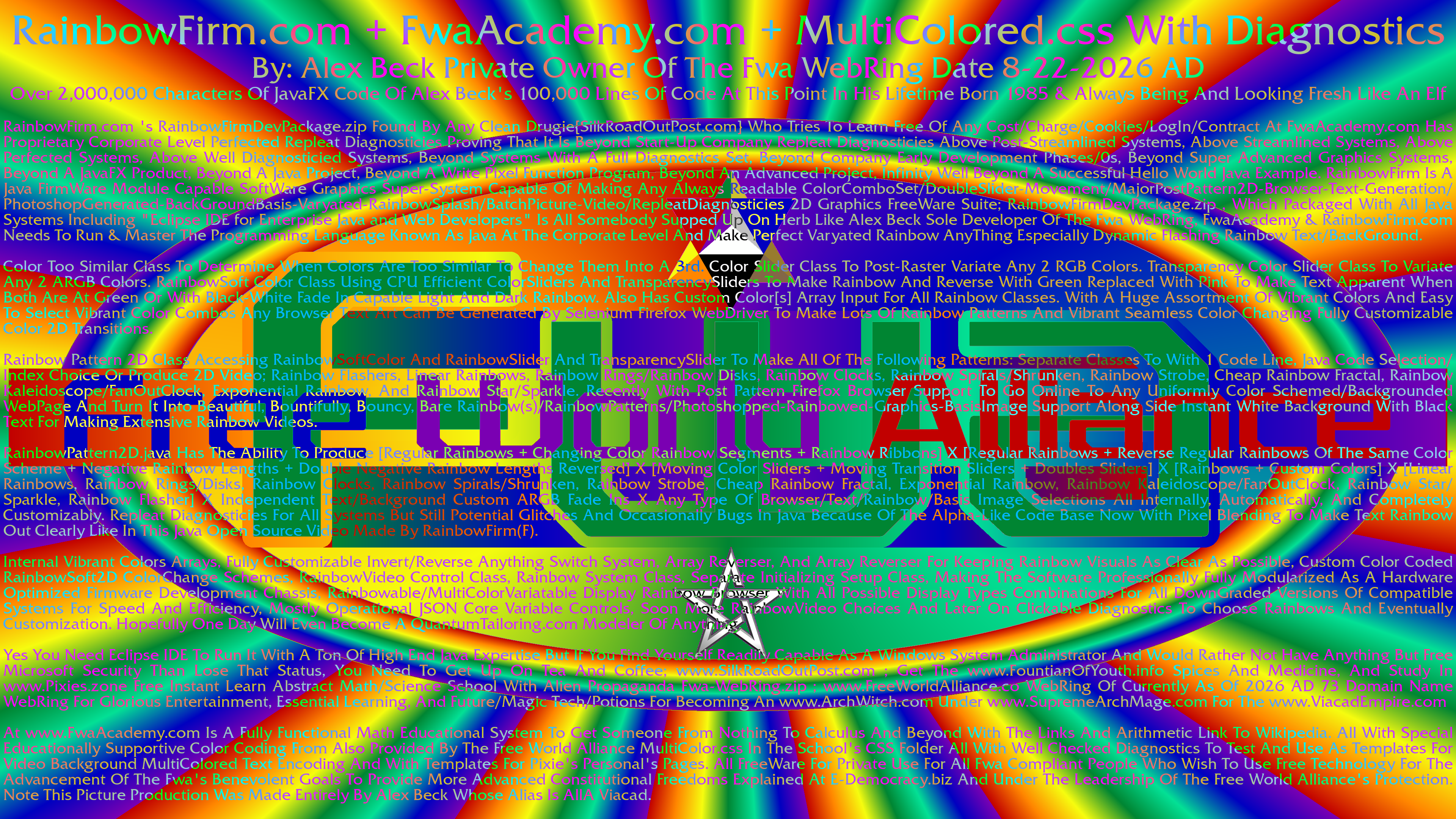 RainbowFirm, RainbowFirm.com, Sonnet, RainbowSoft, Rainbow Software, Custom Varyated Rainbow Software